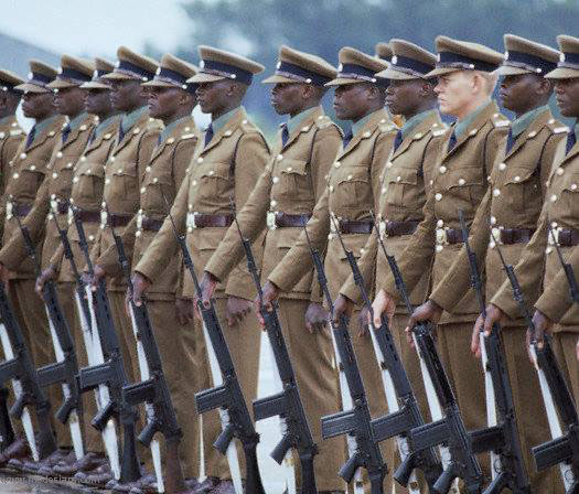 British South Africa Police passing out parade at Morris Depot