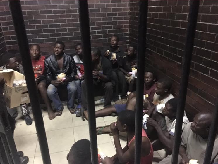 Protestors imprisoned in Zimbabwe in January 2019