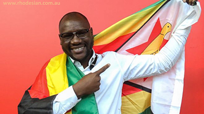 Ewan Mawarire founder of theFlag movemnet after his acquittal from trumped up cahrges in Zimbabwe