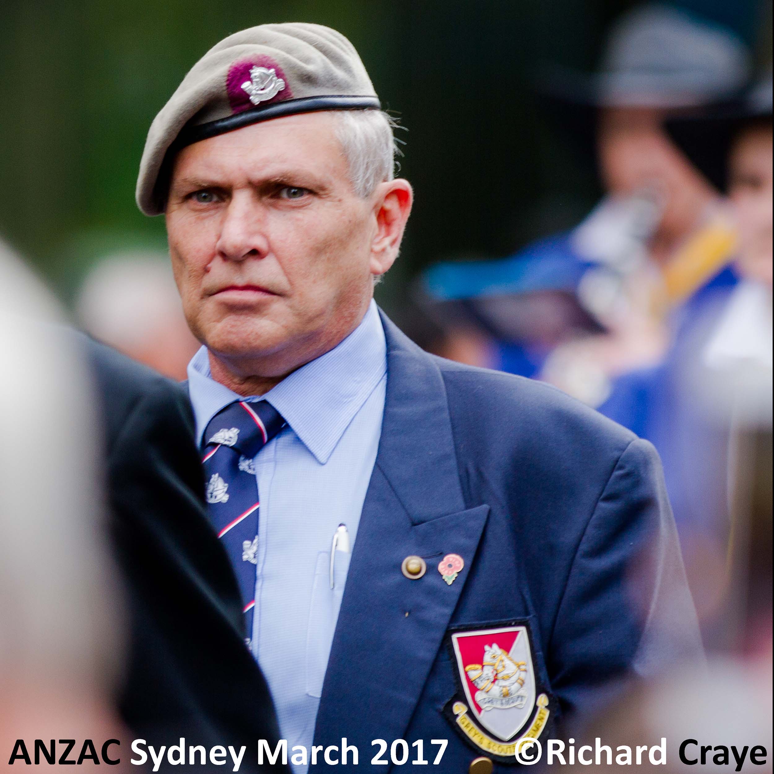 Rhodesian veteran Greys Scouts in ANZAC Day March in Sydney in 2017