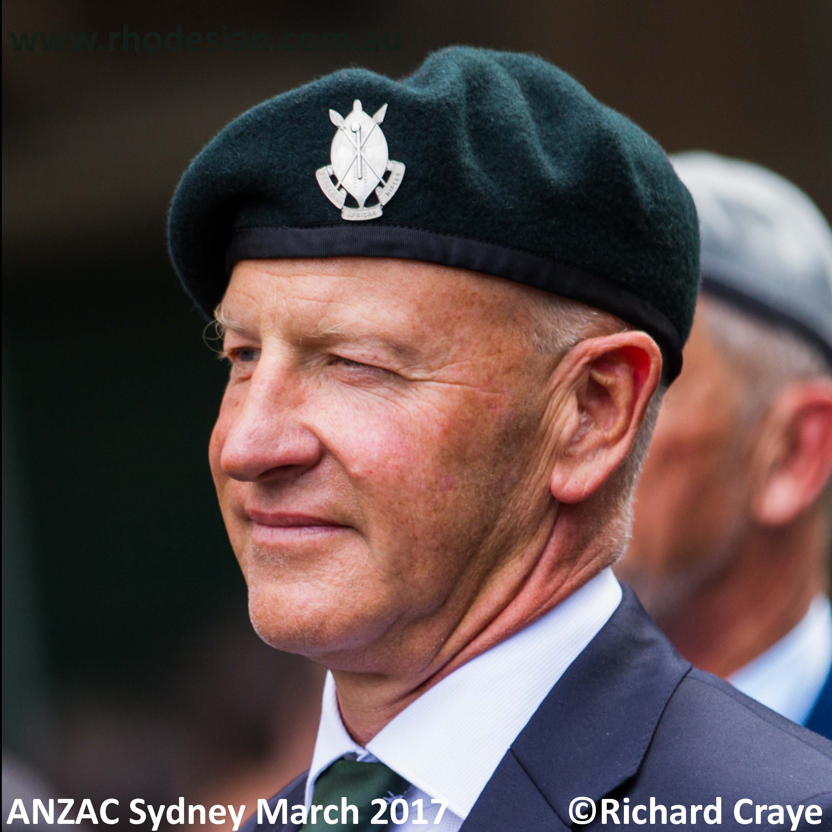 Rhodesian African Rifles Independent Company with Rhodesian veterans in ANZAC Day March in Sydney in 2017 on www.rhodesian.com.au