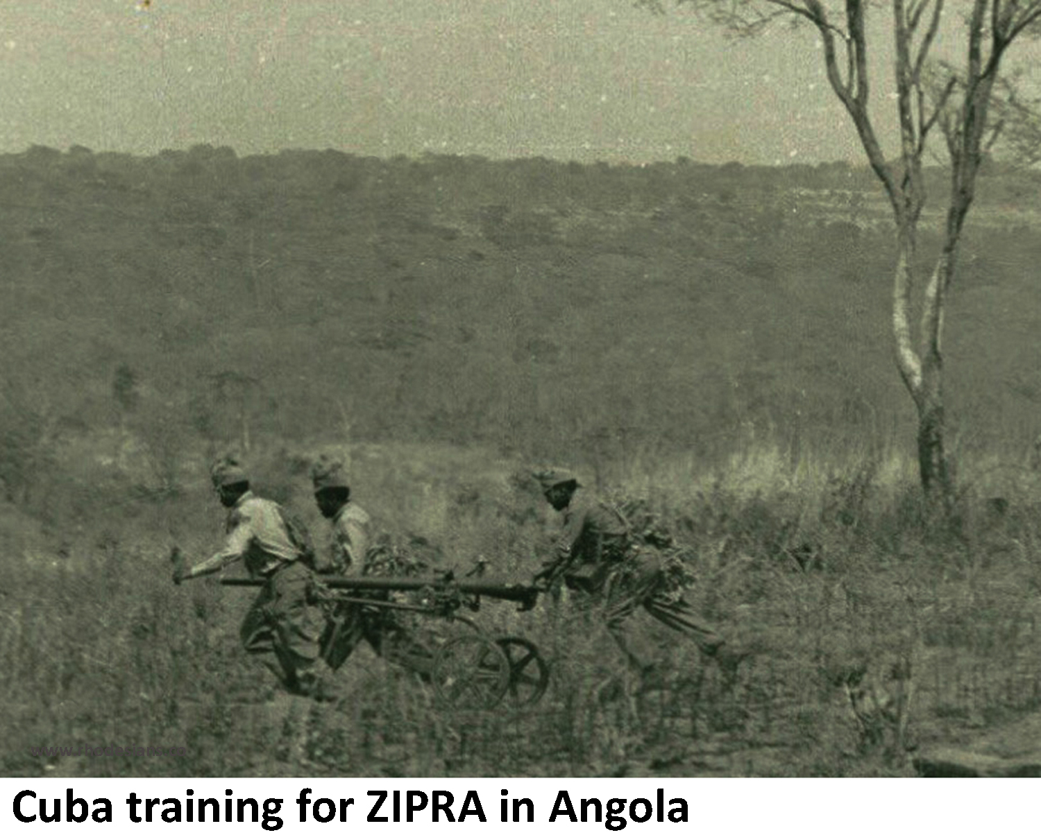 ZIPRA communist terrorits training in Angola