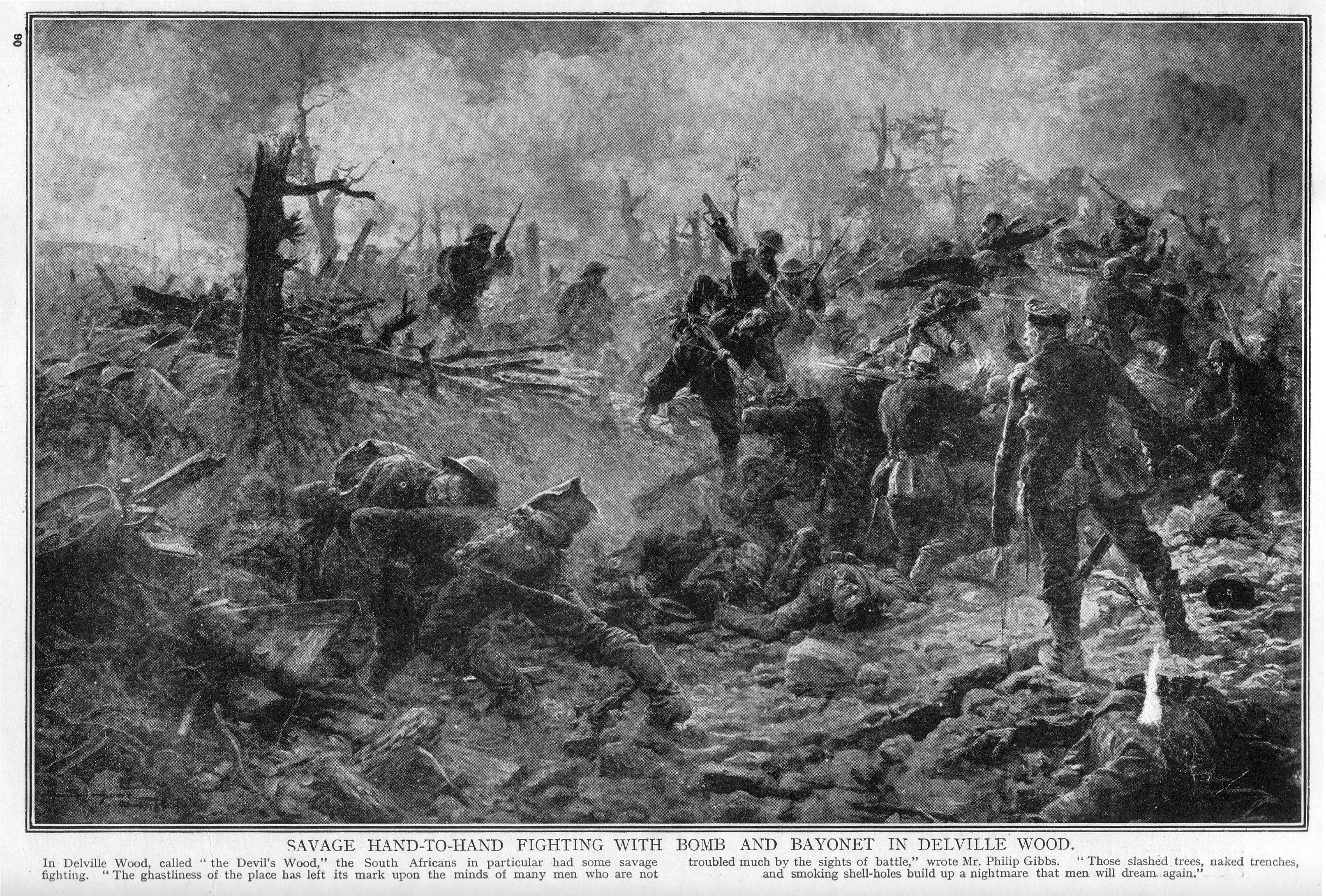 Battle of Delville Wood in July 1916 in World War II